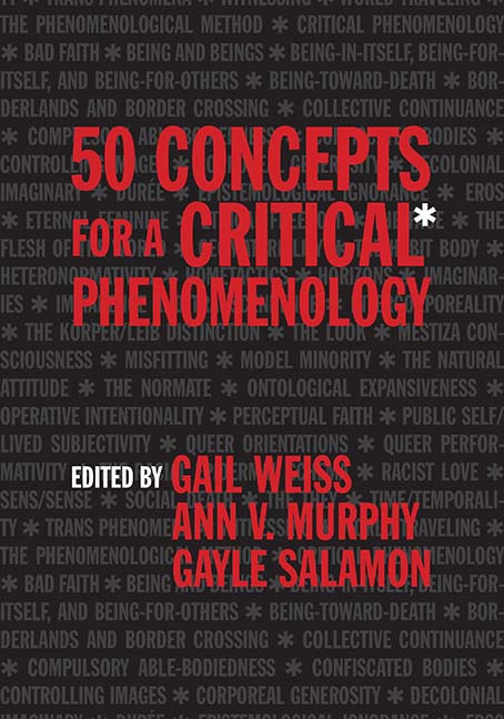 50 Concepts for a Critical Phenomenology